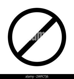 Black icon Parking is prohibited. Mark prohibited. Icon no entry. Vector illustration. Stock image. EPS 10. Stock Vector