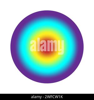 Colorful circle on light background. Rainbow graphic. Vector illustration. stock image. EPS 10. Stock Vector