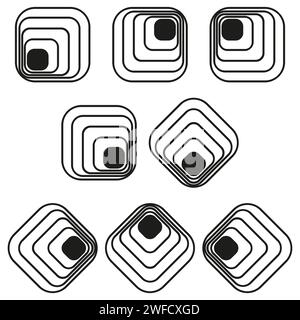 line figures perspective. Geometric element. Vector illustration. stock image. EPS 10. Stock Vector