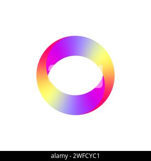 color ellipse gradient. Abstract geometric art. Digital technology background. Vector illustration. stock image. EPS 10. Stock Vector
