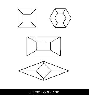 Lines geometric shapes. Vector illustration. stock image. EPS 10. Stock Vector