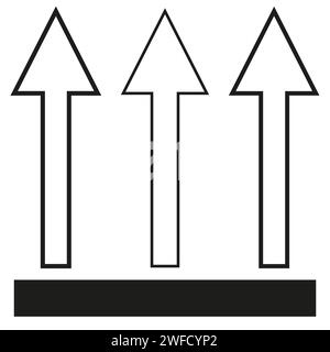 Brush arrows. Different straight brush arrows. Exclusive arrows. Grunge texture. Vector illustration. stock image. EPS 10. Stock Vector