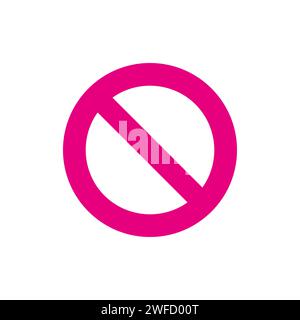 no parking sign. Symbol ban entry. Sign forbidden. Vector illustration. Stock image. eps 10. Stock Vector