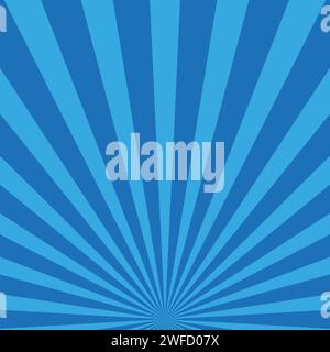 rays are blue background. superhero design. Starburst cartoon style. Vector illustration. Stock image. EPS 10. Stock Vector