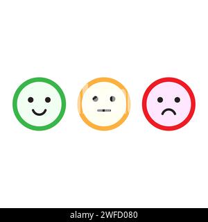 Set icon smile emoji. Face symbol. Character for banner design. Vector illustration. stock image. EPS 10. Stock Vector