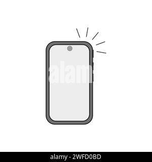 smartphone call icon. Call symbol. Vector illustration. stock image. EPS 10. Stock Vector