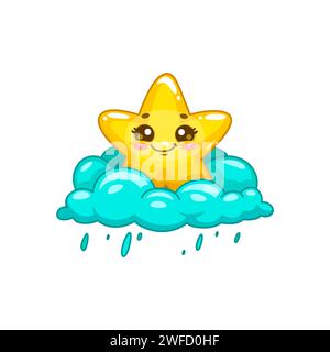 cute cloud rainy kawaii character Stock Vector Image & Art - Alamy