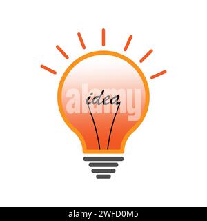 Light bulb idea. Creative energy, imagination concept. Vector illustration. stock image. EPS 10. Stock Vector