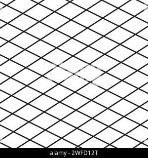 Rhombus grid on white background. Vector illustration. EPS 10. Stock Vector