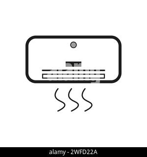 air conditioning icon. Electric power. Vector illustration. stock image. EPS 10. Stock Vector