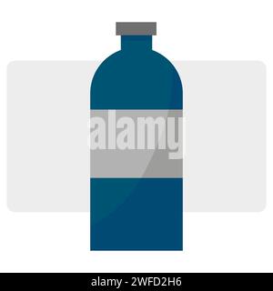 blue jar for medical design. Vector illustration. stock image. EPS 10. Stock Vector