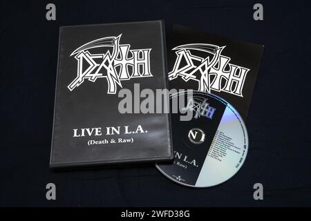 The American death metal band The Black Dahlia Murder performs a