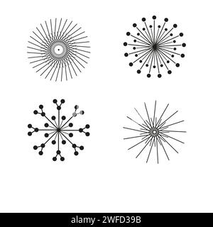 Black viruses icons. medical design. Medical concept. Vector illustration. stock image. EPS 10. Stock Vector
