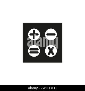 Plus minus equals icons. Vector illustration. Stock image. eps 10. Stock Vector