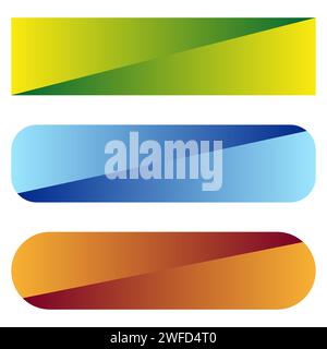 Rectangular colored plates. Rectangle pattern. Gradient color. Vector illustration. EPS 10. Stock Vector