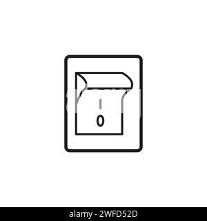Button with switch icon. Vector illustration. EPS 10. Stock Vector