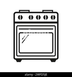 kitchen stove icon. Vector illustration. stock image. EPS 10. Stock Vector