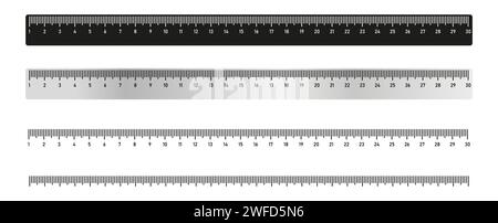 icon ruler set. Vector illustration. stock image. EPS 10. Stock Vector
