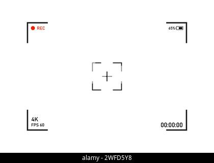 picture with camera screen. Vector illustration. stock image. EPS 10. Stock Vector