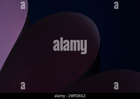 Abstract smooth lines dark background Stock Photo
