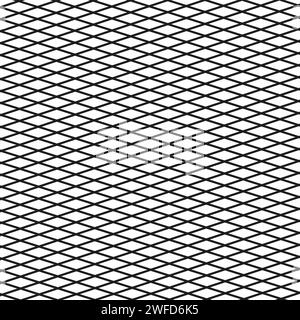 Rhombus grid on white background. Vector illustration. EPS 10. Stock Vector