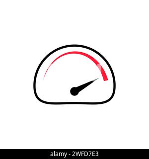 Illustration with arrow full tank. Vector illustration. stock image. EPS 10. Stock Vector