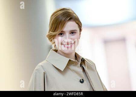 30 January 2024, Berlin: Katharina Stark, actress on the sidelines of a dpa interview. Photo: Britta Pedersen/dpa Stock Photo