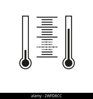 Thermometer icon. Vector illustration. stock image. EPS 10. Stock Vector