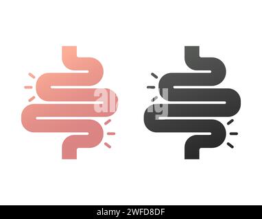 Abstract intestinal for medical design. Intestinal, great design for any purposes. Vector illustration. stock image. EPS 10. Stock Vector