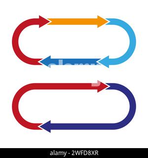 bidirectional arrows data transfer icon vector for graphic design, logo, website, social media, mobile app. Vector illustration. EPS 10. Stock Vector