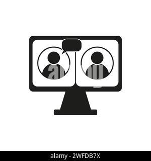 Video call icon. Video conference icon vector set. Vector illustration. EPS 10. Stock Vector