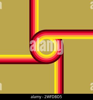 70s, 1970 abstract vector stock retro lines background. Vector illustration. EPS 10. Stock Vector