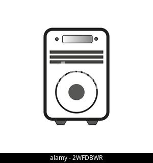 air purifier for cleaning the dust in the bedroom. Vector illustration. Stock image. EPS 10. Stock Vector