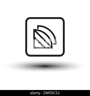 Cutting out part icon. Vector illustration. EPS 10. Stock image. Stock Vector