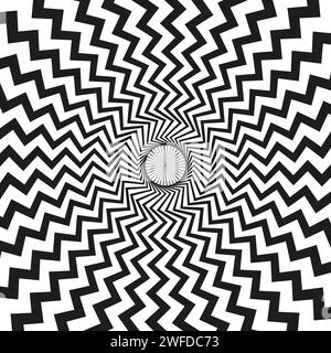Angular spiral background. whirlpool, rays, hypnotism, rotation, whirl, whorl, swirl background. Vector illustration. stock image. EPS 10. Stock Vector