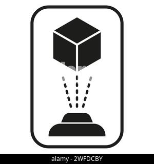 Hologram icon. Vector illustration. EPS 10. Stock image. Stock Vector