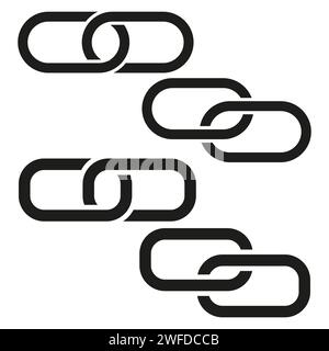 Chain icon. Vector illustration. EPS 10. Stock image. Stock Vector