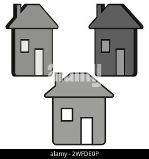 house isometric icon. Vector illustration. stock image. EPS 10. Stock Vector