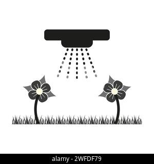 Irrigation icon. Vector illustration. EPS 10. Stock image. Stock Vector