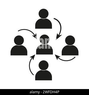 Employee replacement icon vector for your web design, logo, UI illustration. Vector illustration. EPS 10. Stock Vector