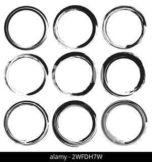 Hand drawn circle. Stock image. Vector illustration. EPS10. Stock Vector
