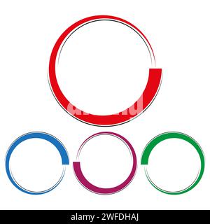 Organic shapes in sticker style. Vector illustration. stock image. EPS 10. Stock Vector