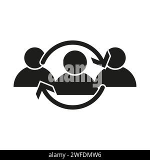 Customer icon. Customer retention sign. Returning clients icon. Vector illustration. EPS 10. Stock image. Stock Vector