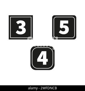 Set of 3 icons Image. Vector illustration. EPS 10. Stock image. Stock Vector