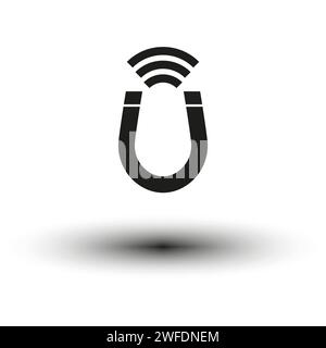 Magnet icon. Vector illustration. EPS 10. Stock image. Stock Vector