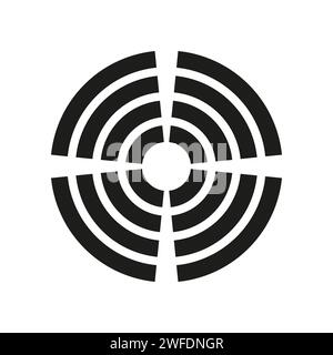Target icon. Vector illustration. EPS 10. Stock image. Stock Vector