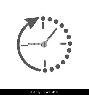 Passage of time icon. Vector illustration. EPS 10. Stock image. Stock Vector