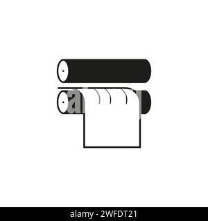Printing rollers and industrial print icon. Vector illustration. EPS 10. Stock image. Stock Vector