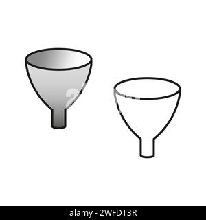 Funnel icon. Vector illustration. EPS 10. stock image. Stock Vector