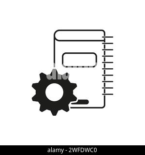 Technical documentation icon. Vector illustration. EPS 10. Stock image. Stock Vector